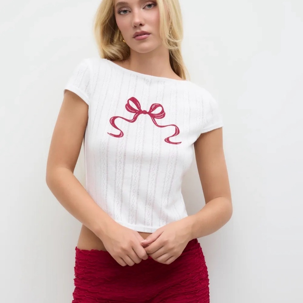 CIDER |  Bow&Ruffles Set - Top with Ruffle shorts